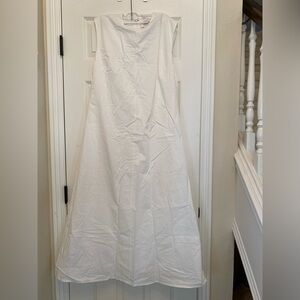NWT DISSH Maggie white cotton midi dress